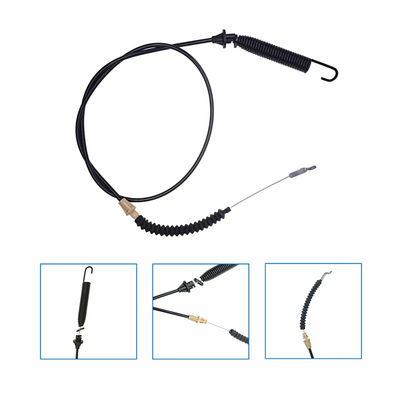 ¿Cómo reemplazo un cable de control de transmisión en una cortadora de césped?